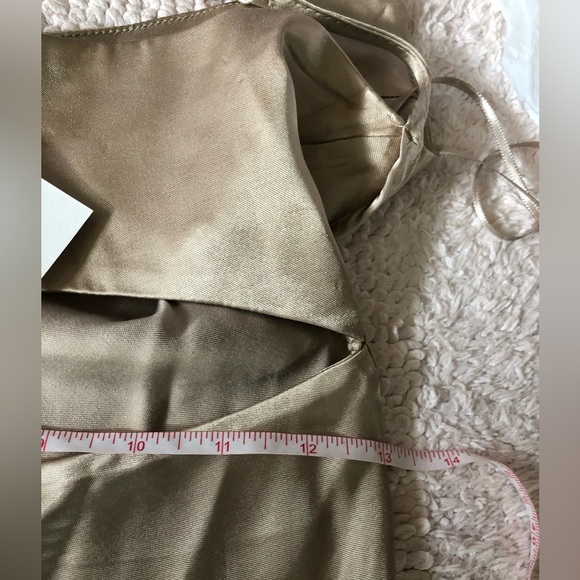 ZARA SATIN EFFECT CUT OUT DRESS - Picture 12 of 16